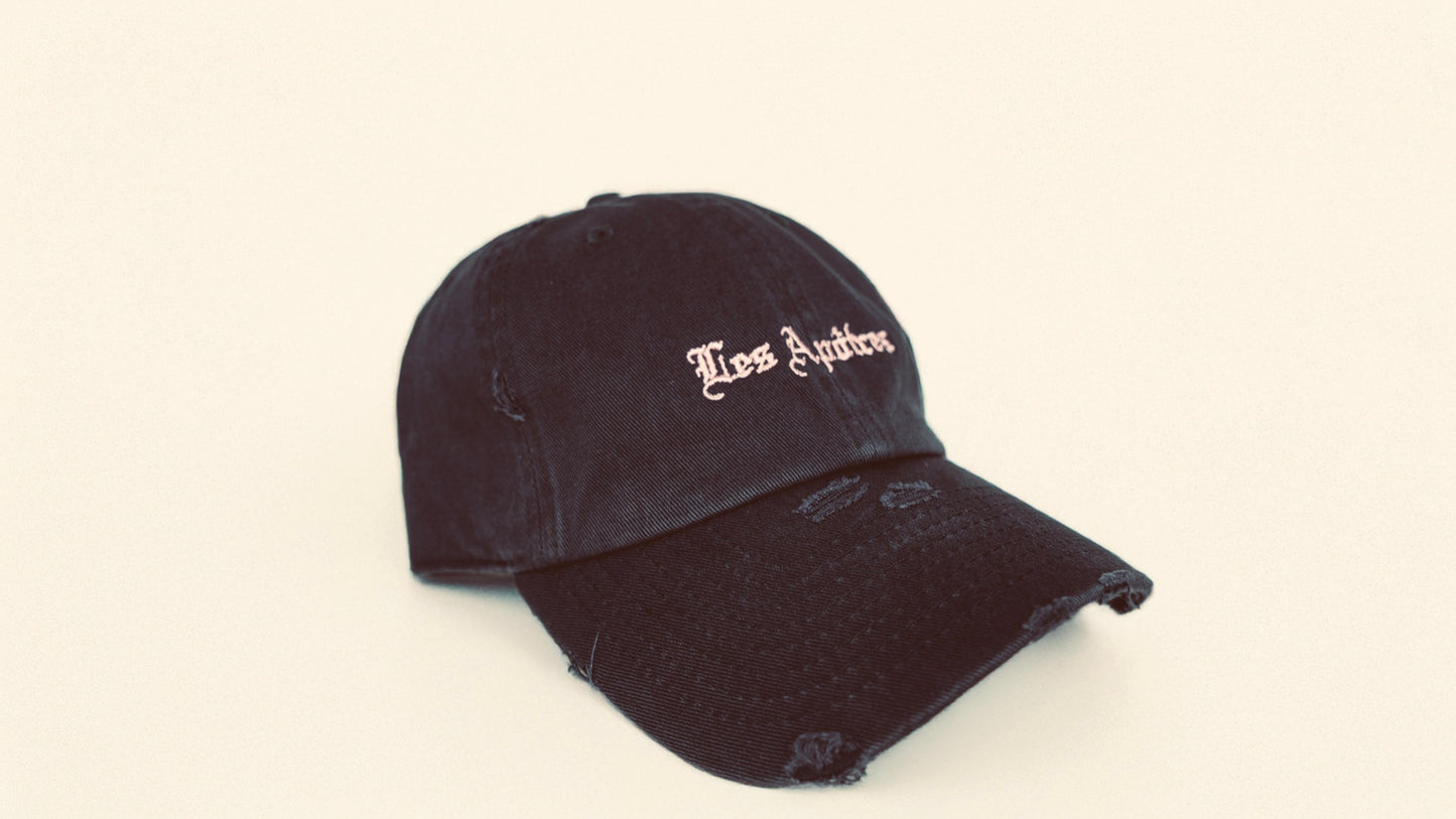 Les Apôtres Adjustable Dark Blue Distressed Hat