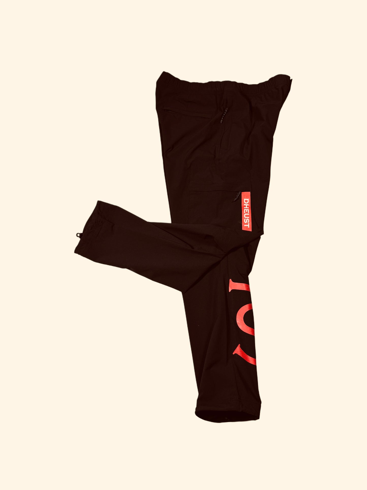 DHEUST “Anthracite” Black Nylon Pants Women