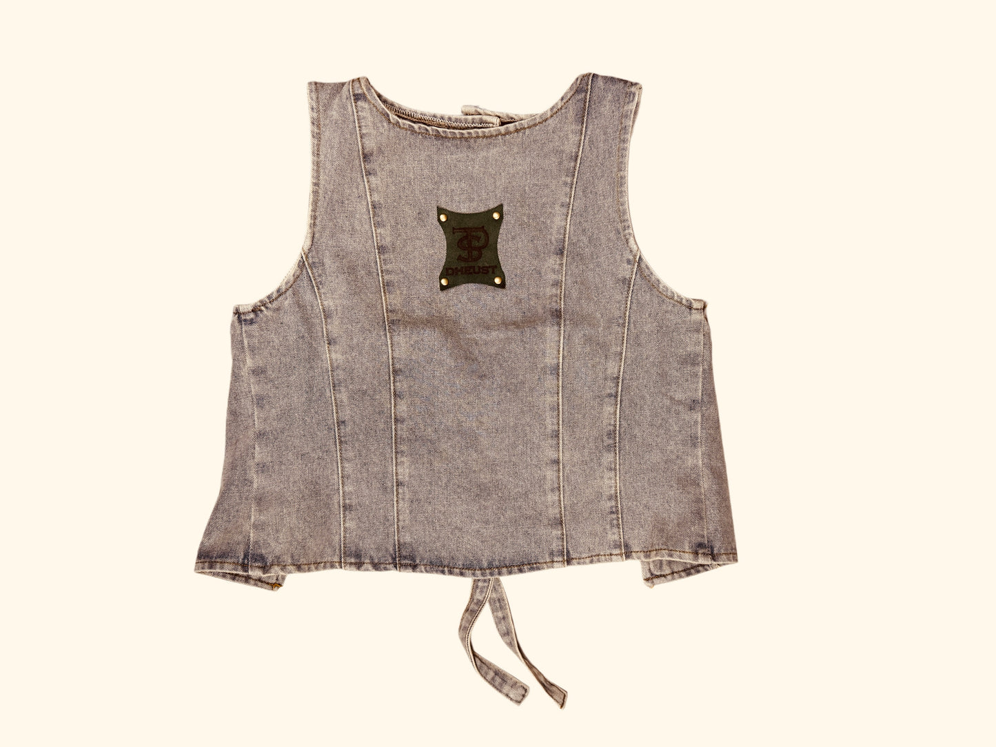 Dheust “Carapace” Women Sleeveless Denim Top