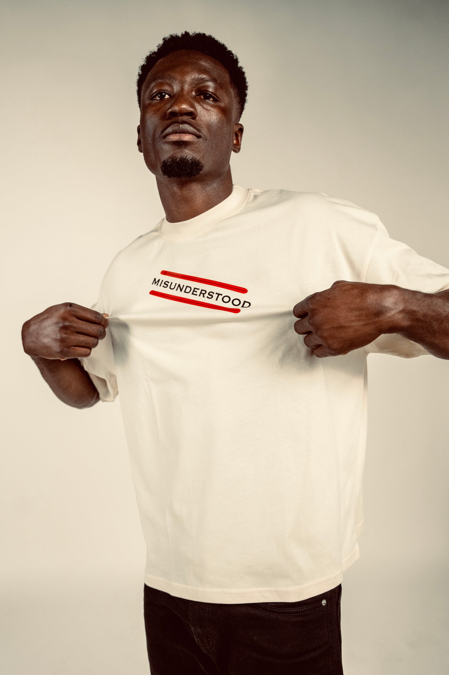 Misunderstood Men Beige tee