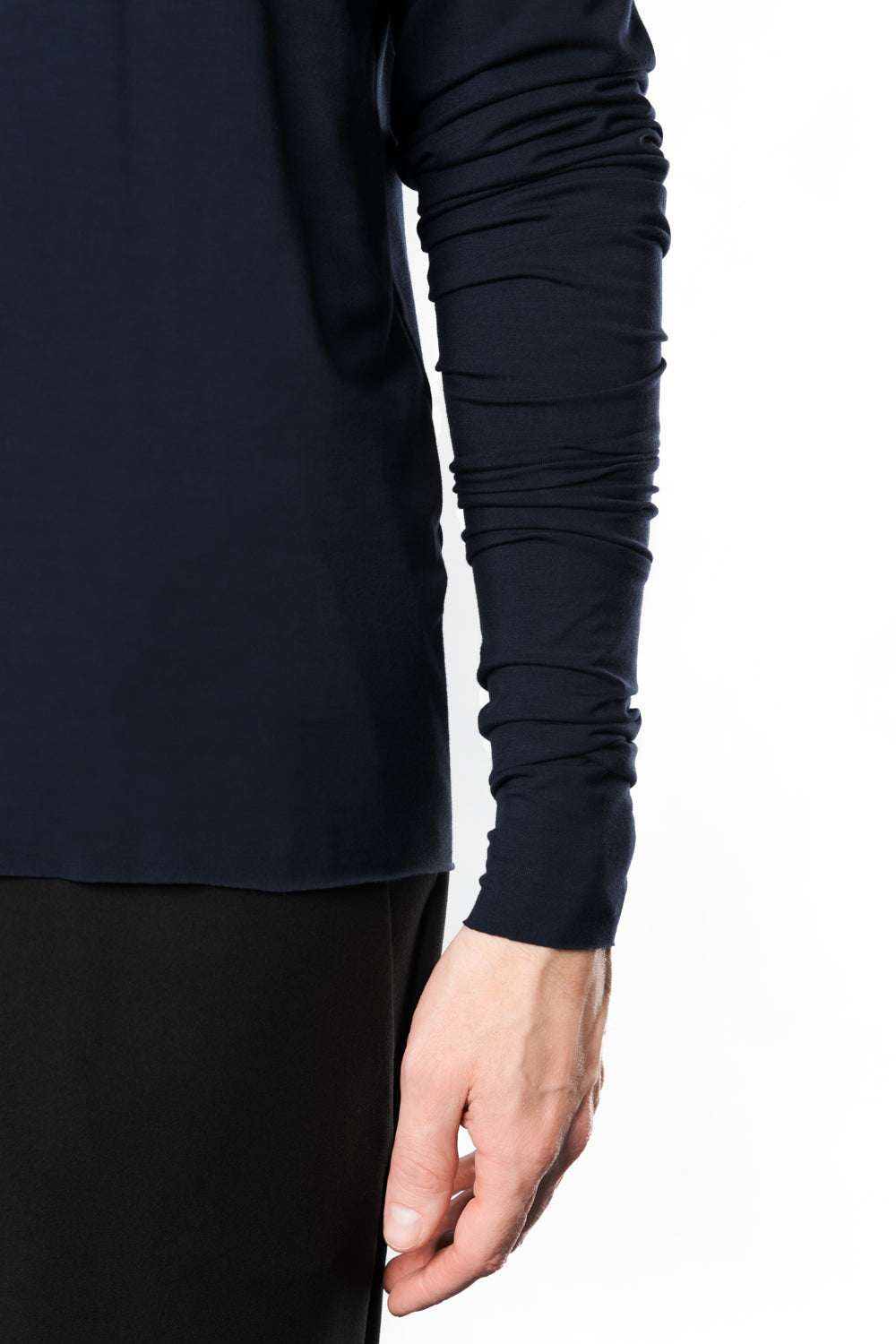 Tisiphone Navy Bamboo Unisex Long Sleeve
